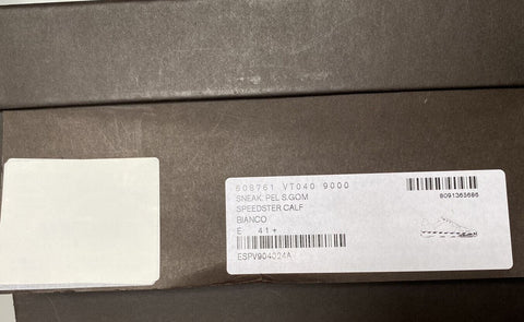 NIB 750 долларов США Bottega Veneta Мужские кожаные белые кроссовки Speedster 8,5 США 608761 IT 