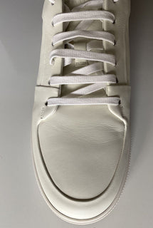 NIB $ 750 Bottega Veneta Herren Speedster Kalbsleder Weiße Turnschuhe 10 US 608761 