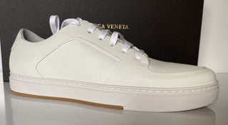 NIB $ 750 Bottega Veneta Herren Speedster Kalbsleder Weiße Turnschuhe 10 US 608761 
