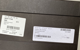 NIB $ 750 Bottega Veneta Herren Speedster Kalbsleder Weiße Turnschuhe 10 US 608761 