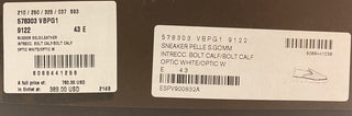 NIB $ 760 Bottega Veneta Gummisohle Kalbsleder Optic White Schuhe 10 US 578303 