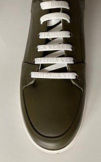 NIB $ 750 Bottega Veneta Herren Speedster Kalbsleder Kaki Sneakers 9 US 608761 