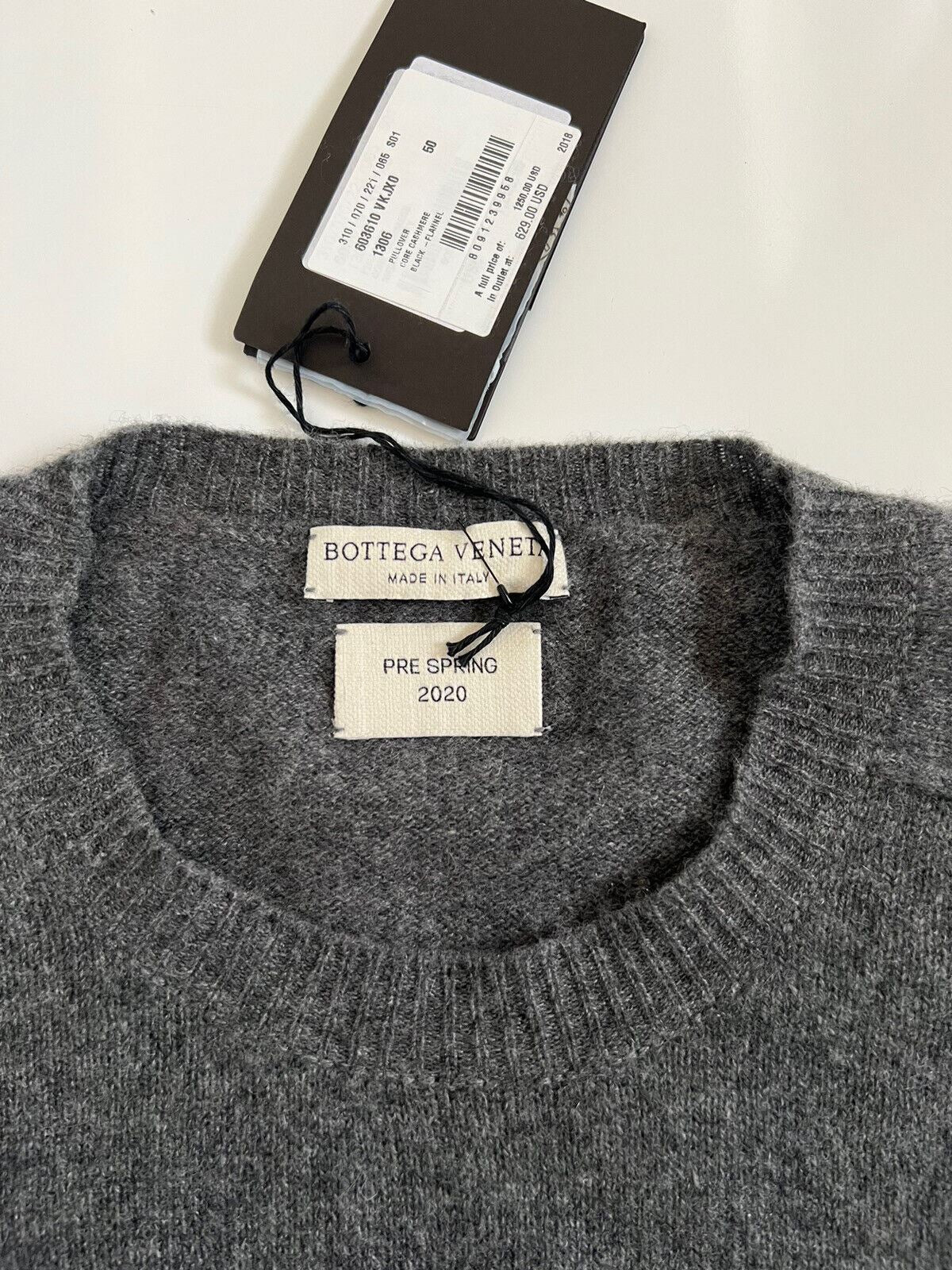 NWT $1250 Bottega Veneta Cashmere Pullover Sweater Gray 40 US (50 Euro) 603610