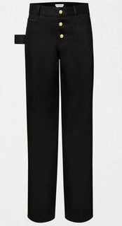 Neu mit Etikett: 950 $ Bottega Veneta High-Waist-Jeans Schwarz 0 US (36 Euro) 618452 Italien