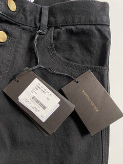 NWT 950 $ Bottega Veneta High-Waist Jeans Schwarz 2 US (38 Euro) 618452 Italien