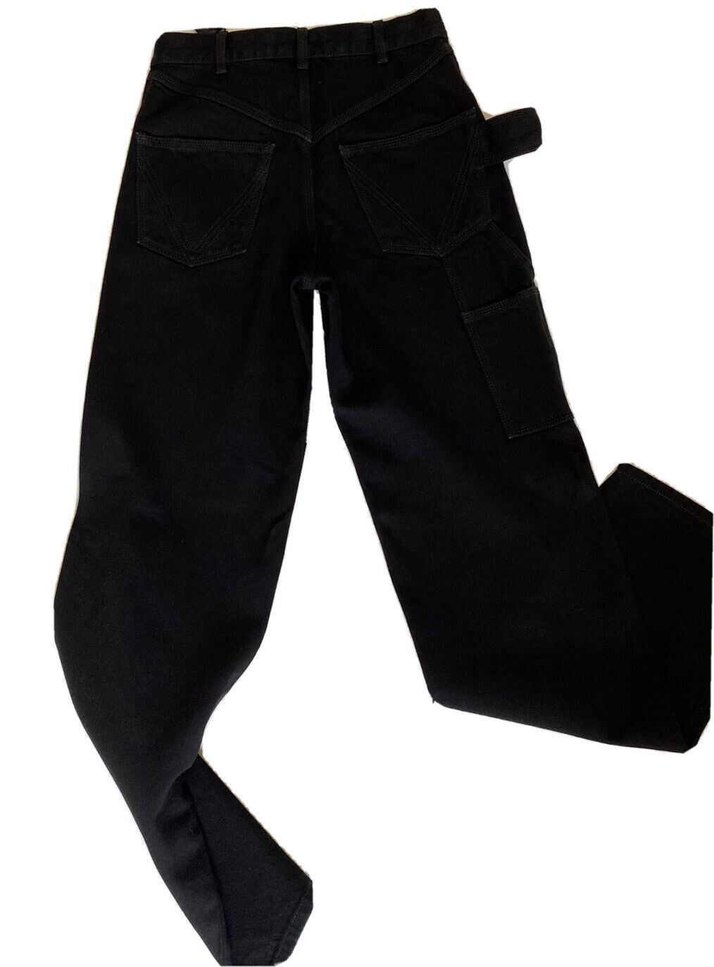 NWT 950 $ Bottega Veneta High-Waist Jeans Schwarz 2 US (38 Euro) 618452 Italien