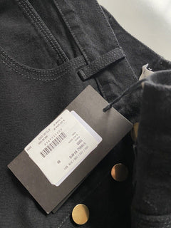 Neu mit Etikett: 950 $ Bottega Veneta High-Waist-Jeans Schwarz 4 US (40 Euro) 618452 Italien