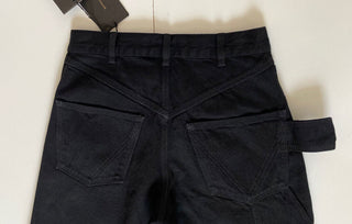 Neu mit Etikett: 950 $ Bottega Veneta High-Waist-Jeans Schwarz 4 US (40 Euro) 618452 Italien