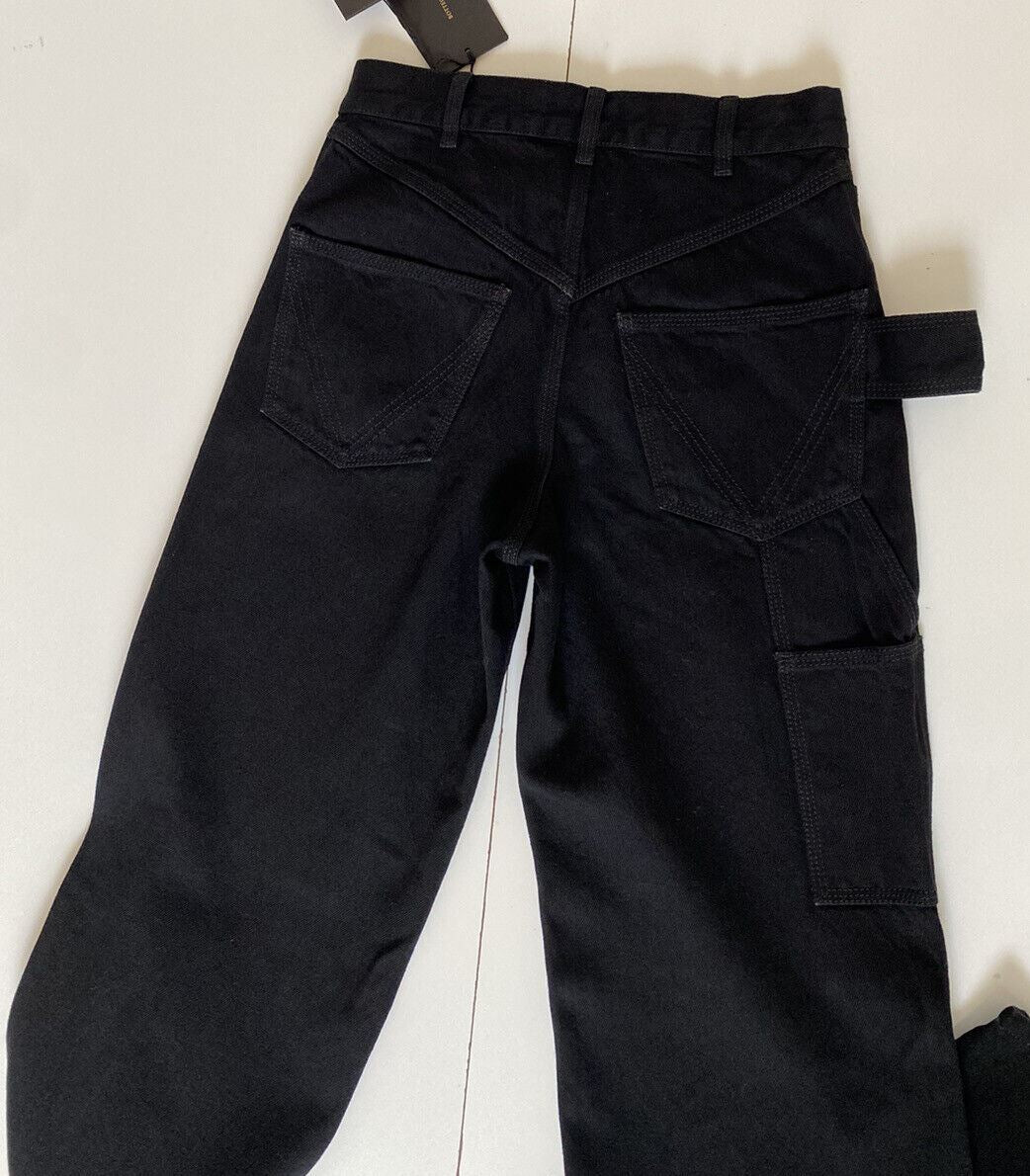 NWT $950 Bottega Veneta High-Waisted Jeans Black 4 US (40 Euro) 618452 Italy