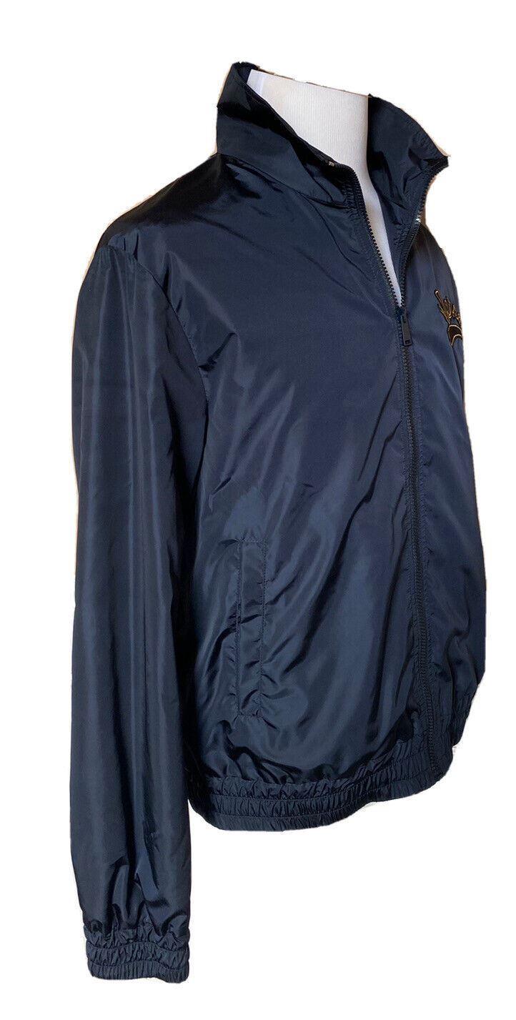 NWT $1200 Versace Men's Jacket Windbreaker Blue 40 US (50 Euro) A87022S Italy