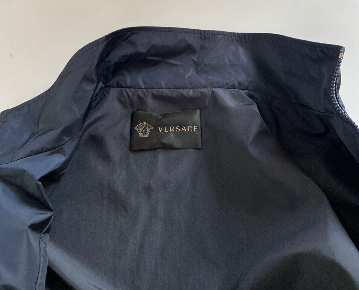 Мужская куртка-ветровка Versace NWT $1200 синяя 40 США (50 евро) A87022S Италия 