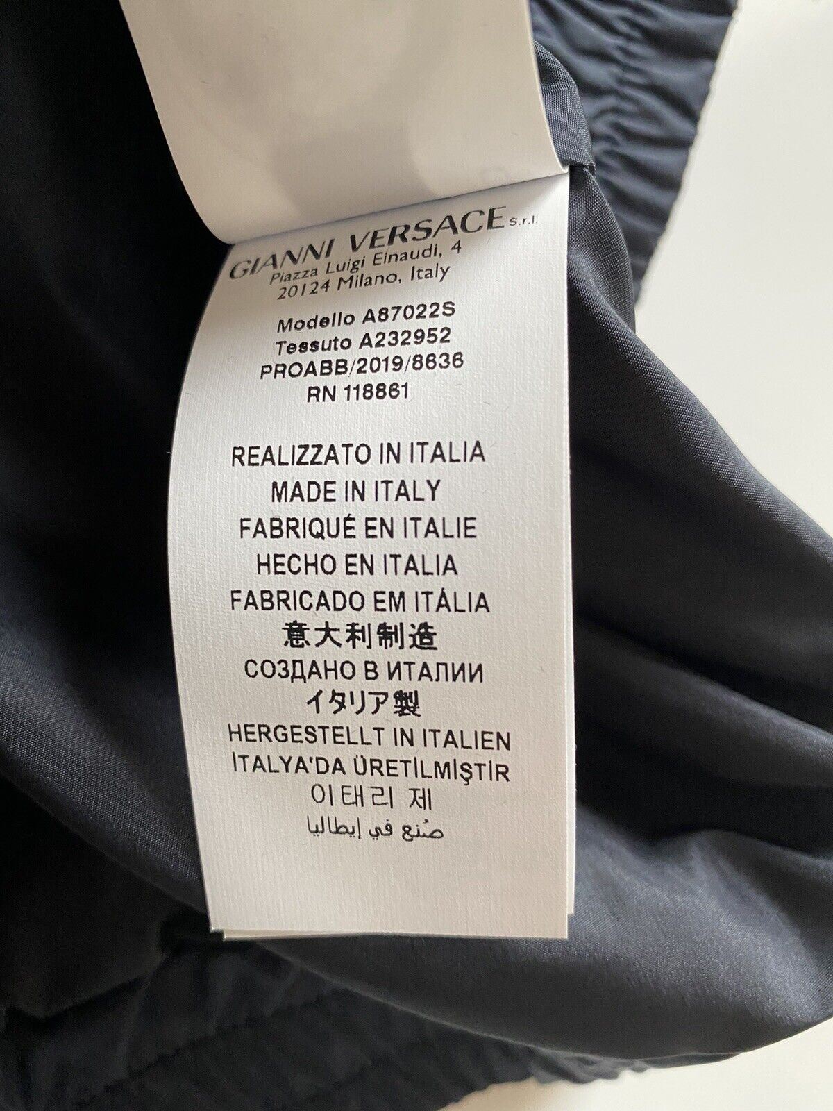 Neu mit Etikett: 1.200 $ Versace Herrenjacke, Windjacke, Blau, 40 US (50 Euro) A87022S Italien 