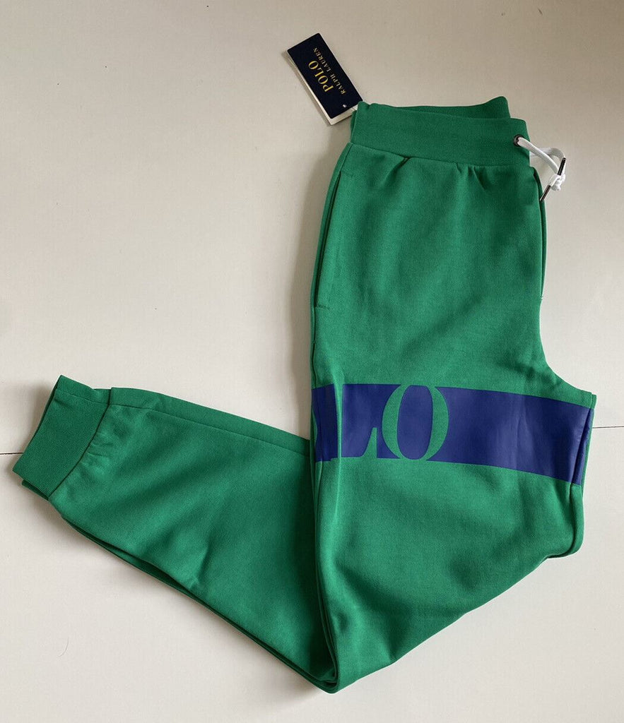 Neu mit Etikett: Polo Ralph Lauren Jungen-Freizeithose mit großem Polo-Logo, Grün, Größe M (10–12)