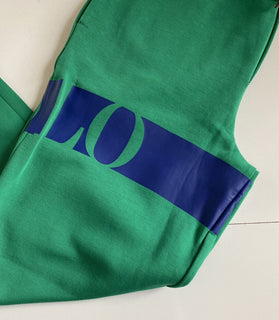 Neu mit Etikett: Polo Ralph Lauren Jungen-Freizeithose mit großem Polo-Logo, Grün, Größe M (10–12)