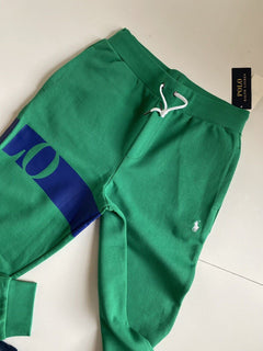 Neu mit Etikett: Polo Ralph Lauren Jungen-Freizeithose mit großem Polo-Logo, Grün, Größe M (10–12)