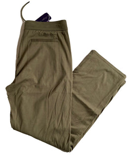 Neu mit Etikett: 350 $ Ralph Lauren Purple Label Herren-Sporthose aus weicher, olivgrüner Baumwolle, Größe L