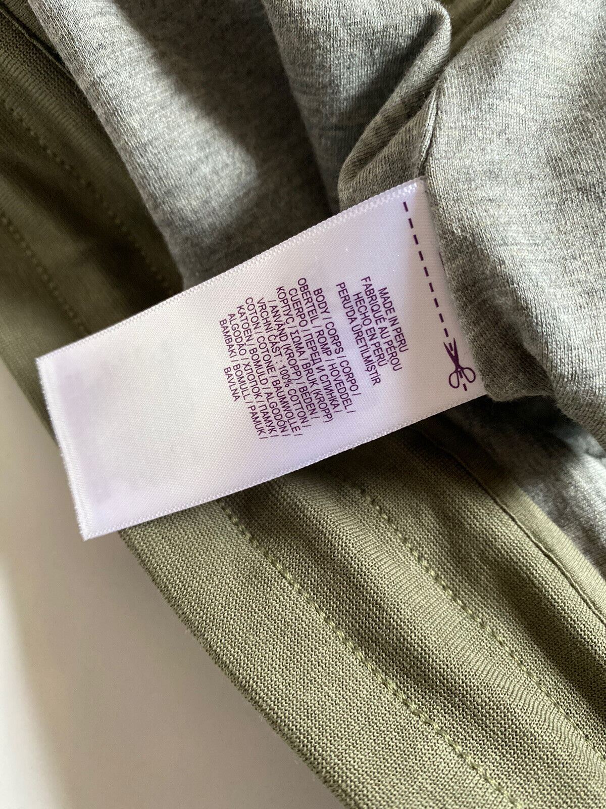 Neu mit Etikett: 350 $ Ralph Lauren Purple Label Herren-Sporthose aus weicher, olivgrüner Baumwolle, Größe L