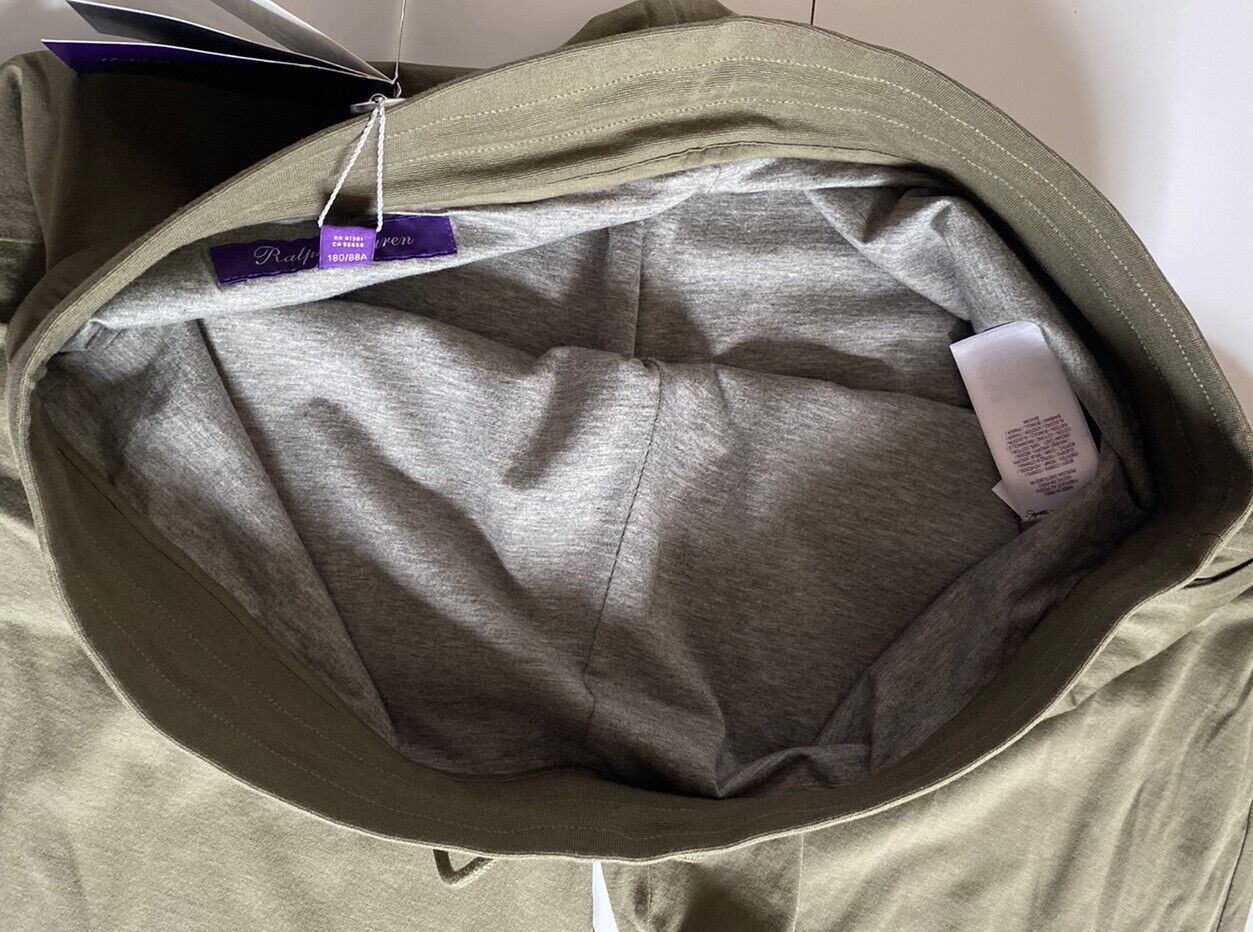 Neu mit Etikett: 350 $ Ralph Lauren Purple Label Herren-Sporthose aus weicher, olivgrüner Baumwolle, Größe L