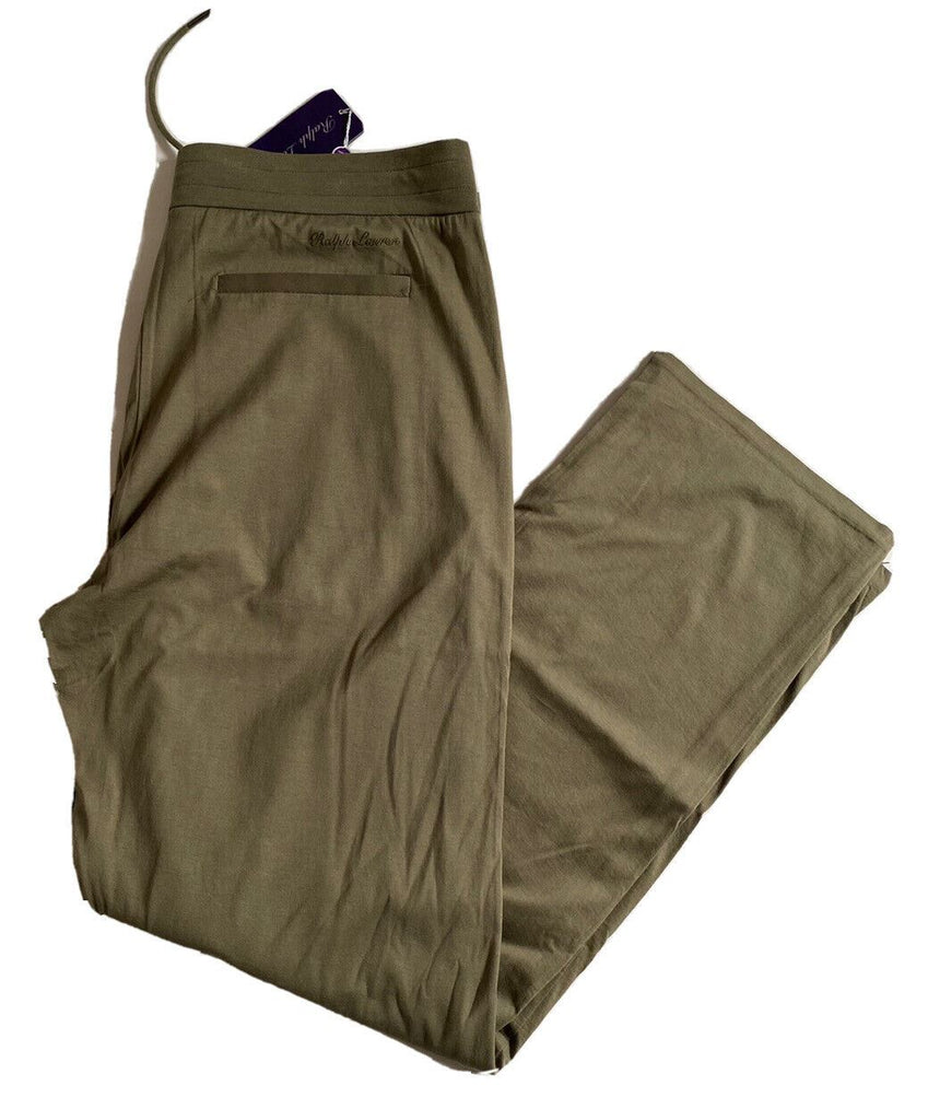 Neu mit Etikett: 350 $ Ralph Lauren Purple Label Herren-Sporthose aus weicher, olivgrüner Baumwolle, Größe M
