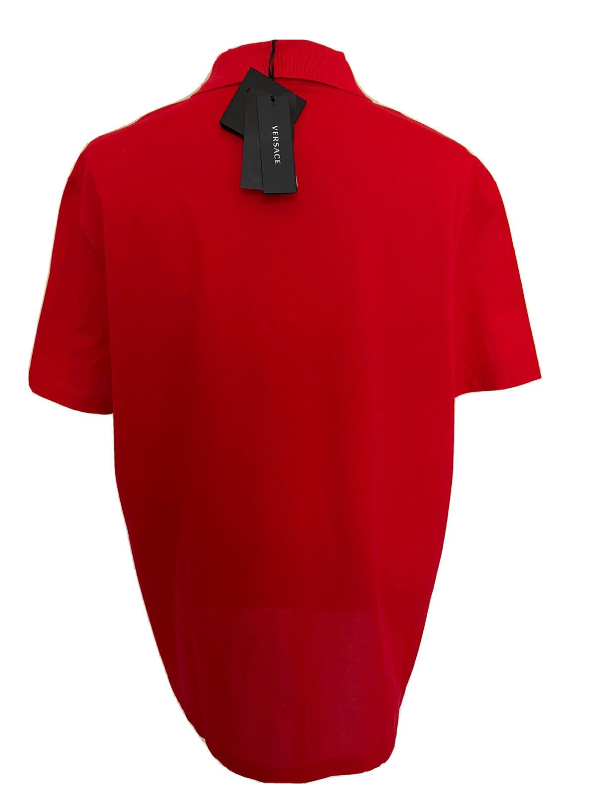 NWT $425 Versace Medusa Red Tailor Fit Cotton Polo Shirt 5XL A87427 Italy