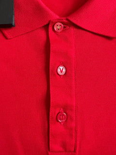 NWT 425 $ Versace Medusa Red Tailor Fit Baumwoll-Poloshirt 5XL A87427 Italien