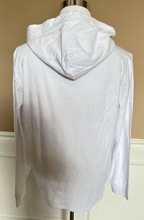 Neu mit Etikett: Polo Ralph Lauren Langarm-Bären-Sweatshirt mit Kapuze, Weiß, XL/TG 