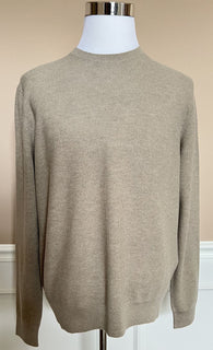Neu mit Etikett: 795 $ Ralph Lauren Purple Label Haferflockenpullover aus Seide/Kaschmir XL Italien
