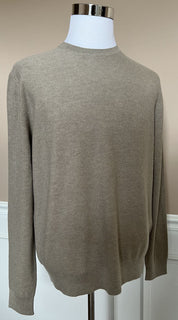 Neu mit Etikett: 795 $ Ralph Lauren Purple Label Haferflockenpullover aus Seide/Kaschmir XL Italien