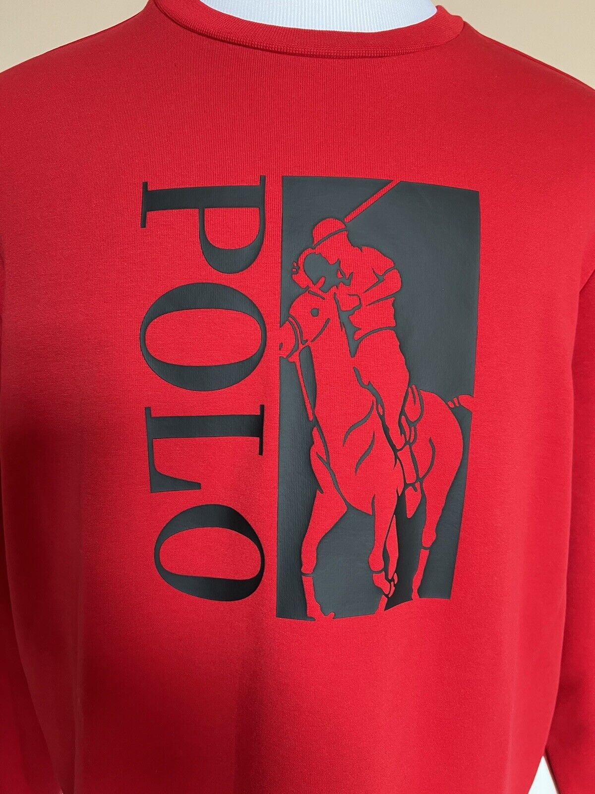 NWT $125 Polo Ralph Lauren Long Sleeve Sweatshirt Red Large