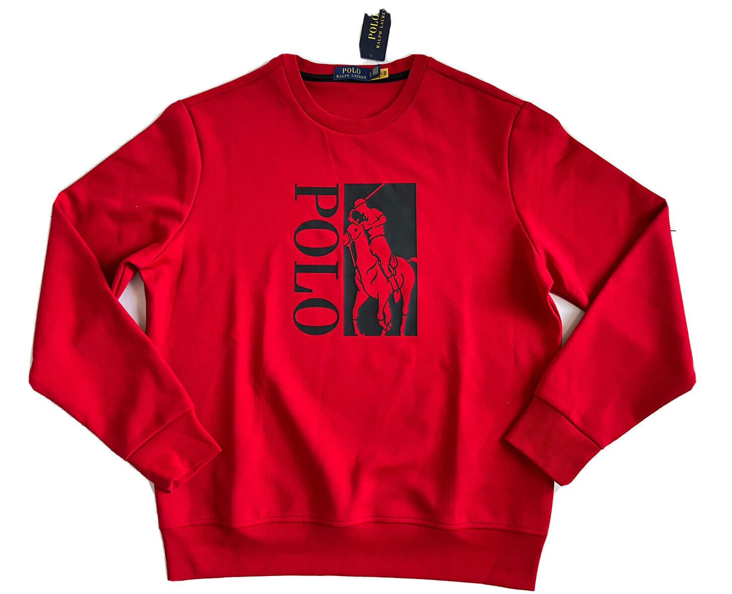 NWT $125 Polo Ralph Lauren Long Sleeve Sweatshirt Red Large