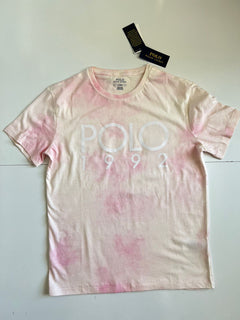 Neu mit Etikett: Polo Ralph Lauren Polo 1992 Logo Hellrotes T-Shirt M