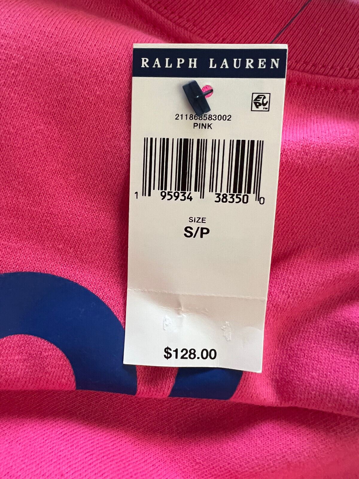 NWT $128 Polo Ralph Lauren Women's Pink Sweatshirt Small