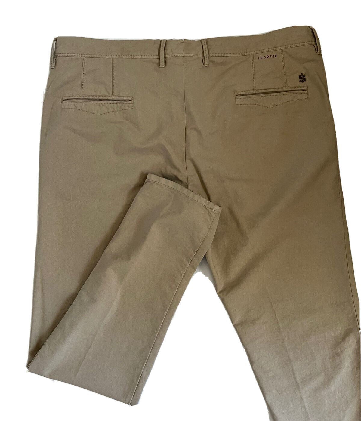 NWT $495 Incotex Men's Slim Fit Pants Beige Size 42 US