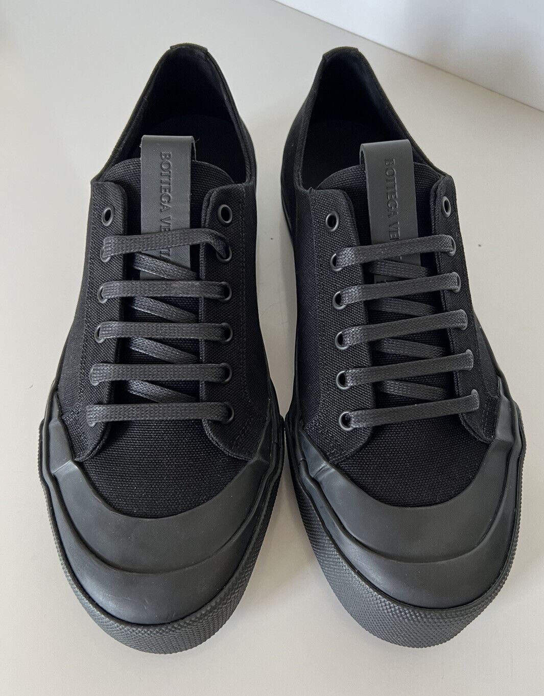 NIB $570 Bottega Veneta Men's Speedster Cutton Black Sneakers 10 US 611183 Spain