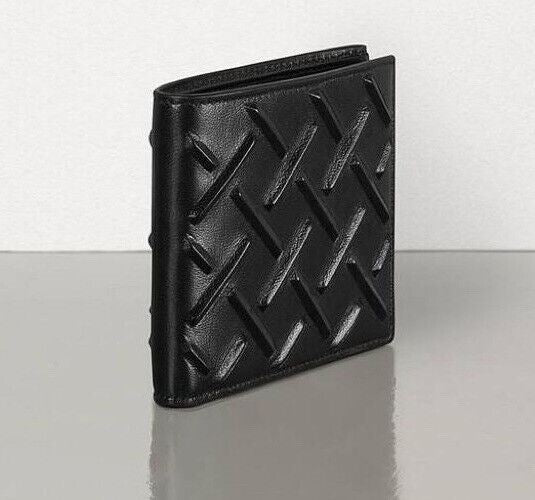 NIB $450 Bottega Veneta Nappa19 Leather Wallet Black 605721 Italy