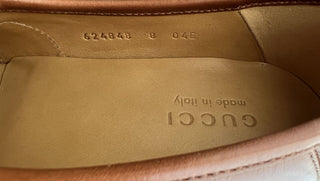 NIB Gucci Herren-Slipper aus braunem Horsebit-Leder mit Ausschnittdetails 9 US 624848 