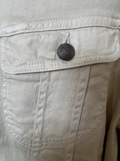 Neu mit Etikett: 795 $ Ralph Lauren Purple Label Leinen/Baumwolle Herren-Hellbraunjacke 2XL Italien 