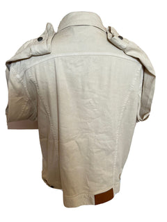Neu mit Etikett: 795 $ Ralph Lauren Purple Label Leinen/Baumwolle Herren-Hellbraunjacke 2XL Italien 