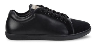 Neue $675 Giorgio Armani Herren-Sneakers aus schwarzem Leder 11 US X2X109 Italien 