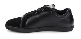 Neue $675 Giorgio Armani Herren-Sneakers aus schwarzem Leder 11 US X2X109 Italien 