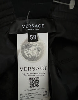 Neu mit Etikett: 350 $ Versace Fischerhut mit La Greca-Print Kaki 58 (L)