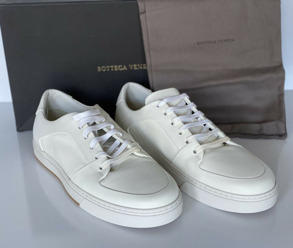 NIB 750 $ Bottega Veneta Herren Speedster Kalbsleder Weiße Turnschuhe 12,5 608761 