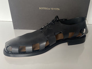 NIB 890 $ Bottega Veneta Herren-Derby-Lederschuhe, Ausschnittdetails 11,5 US 574829