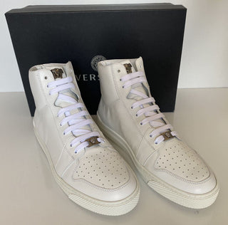 NIB Versace Leder Weiße High-Top-Sneaker 11 US (44 Euro) DSU8152S 