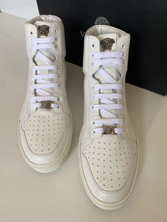 NIB Versace Leder Weiße High-Top-Sneaker 11 US (44 Euro) DSU8152S 