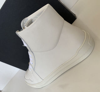 NIB Versace Leder Weiße High-Top-Sneaker 11 US (44 Euro) DSU8152S 