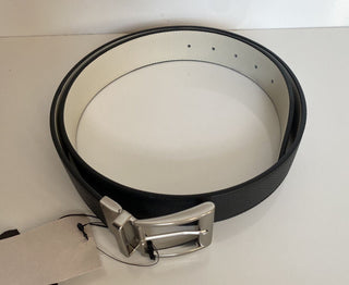 Neu mit Etikett: 520 $ Bottega Veneta Doppelseitiger Herrengürtel in Schwarz/Weiß 40/100 575234 Italien