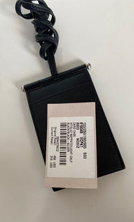 Neu mit Etikett: 450 $ Bottega Veneta Kalbsleder-Kartenetui Schwarz 619045 Hergestellt in Italien
