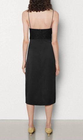 NWT $2380 Bottega Veneta Women's Black Sleep Dress 4 US (40 Bottega) 605980 IT