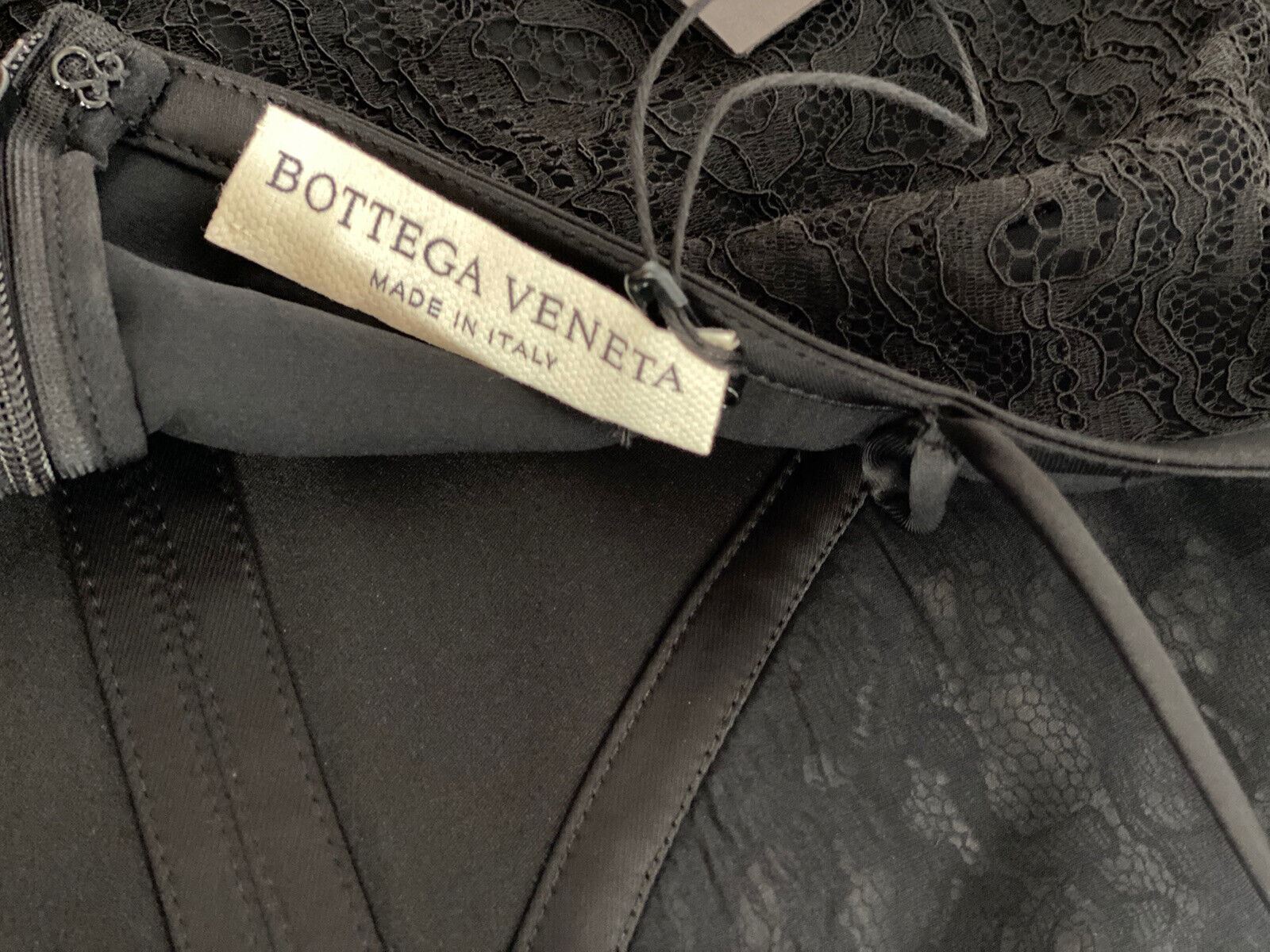 Neu mit Etikett: 2380 $ Bottega Veneta Schwarzes Schlafkleid für Damen 6 US (42 Bottega) 605980 IT